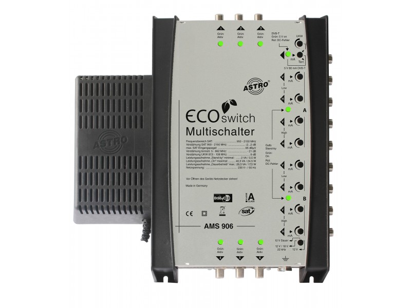 Product: AMS 906 ECOswitch, Premium stand-alone multiswitch